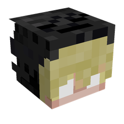 Black skin: head render