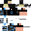 Black skin: raw texture render