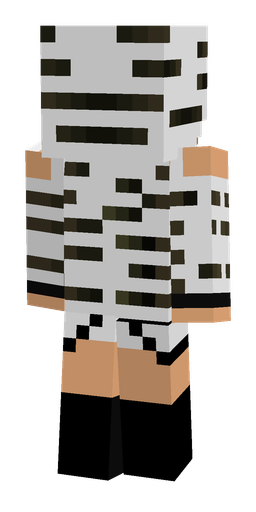 Black skin: body, back render