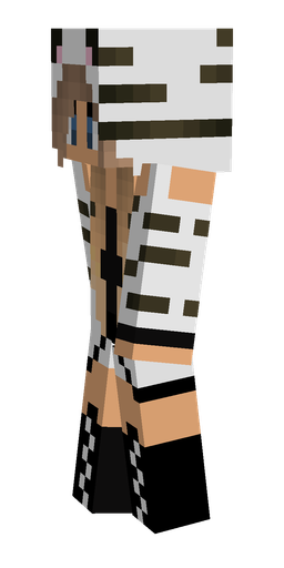 Black skin: body, left side render