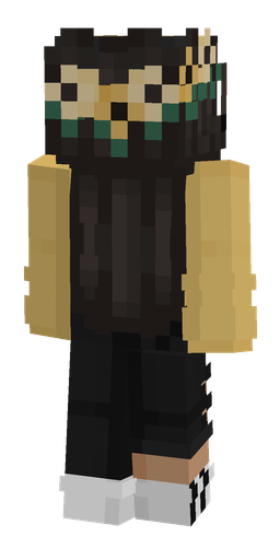 Black skin: body, back render
