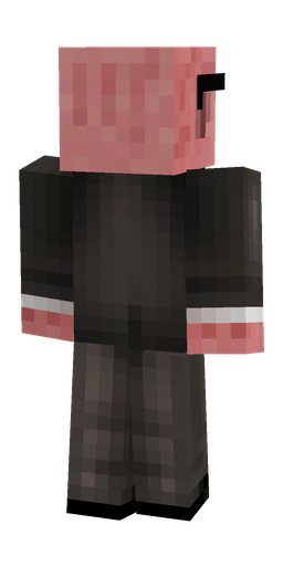 Black skin: body, back render