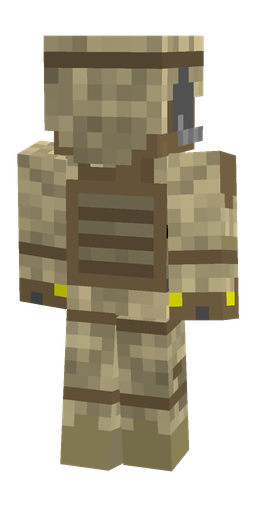 Brown skin: body, back render