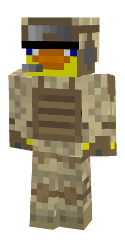 Brown skin: body, front render