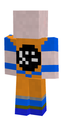 Blue skin: body, back render