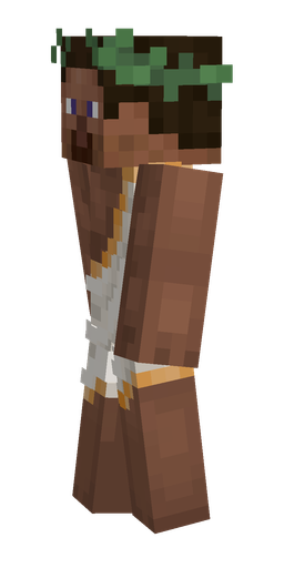 Brown skin: body, left side render