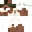 Brown skin: raw texture render