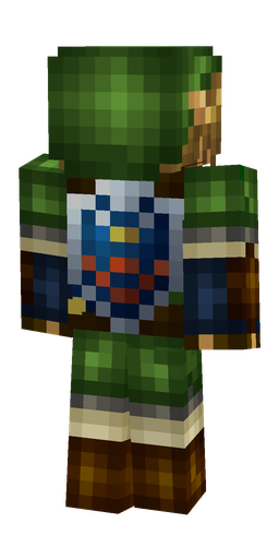 Black skin: body, back render