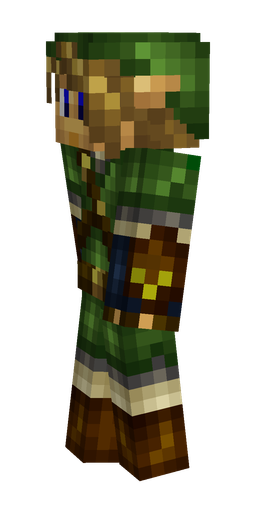 Black skin: body, left side render
