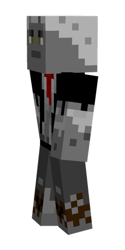 Black skin: body, left side render