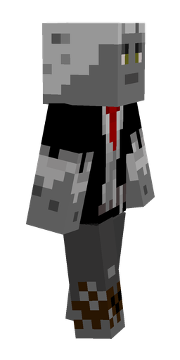 Black skin: body, right side render