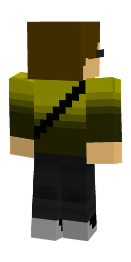 Black skin: body, back render
