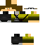 Black skin: raw texture render