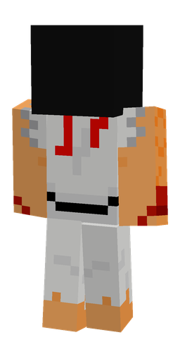 Black skin: body, back render