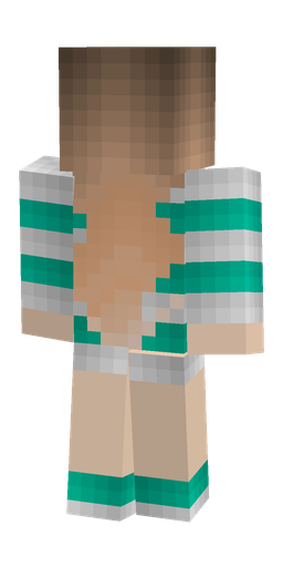 Blue skin: body, back render