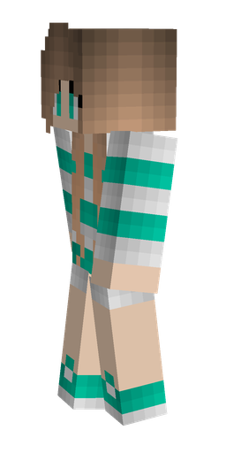 Blue skin: body, left side render