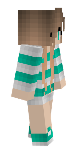 Blue skin: body, right side render