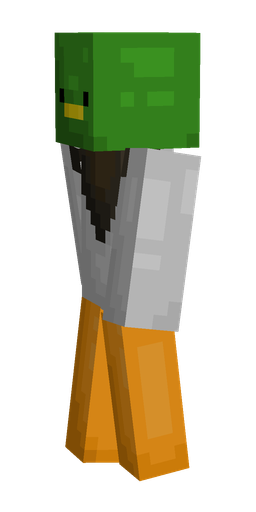 Brown skin: body, left side render
