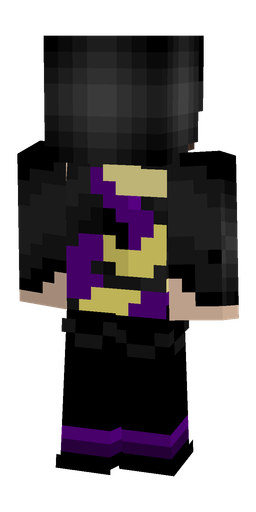 Black skin: body, back render