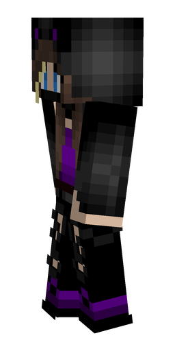 Black skin: body, left side render