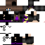 Black skin: raw texture render