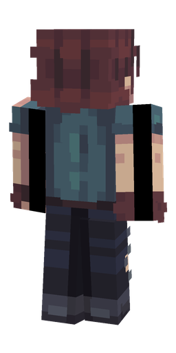 Black skin: body, back render