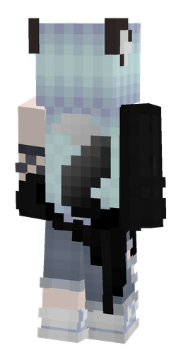 Black skin: body, back render