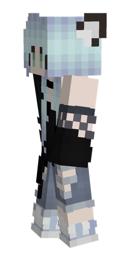 Black skin: body, left side render