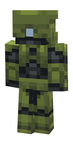 Black skin: body, back render