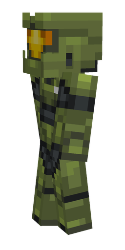 Black skin: body, left side render