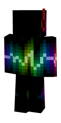 Black skin: body, back render