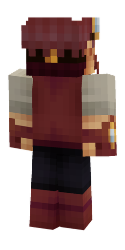 Black skin: body, back render