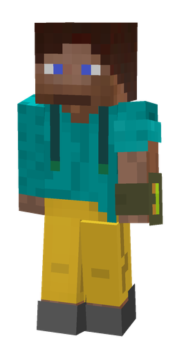 Blue skin: body, front render
