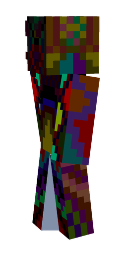 Black skin: body, left side render
