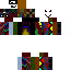 Black skin: raw texture render