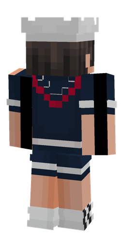 Blue skin: body, back render