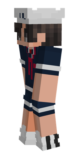 Blue skin: body, left side render