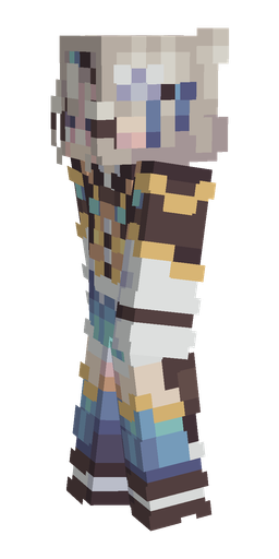 Black skin: body, left side render