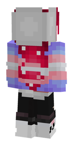 Blue skin: body, back render