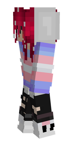 Blue skin: body, left side render