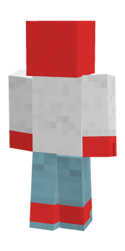 Blue skin: body, back render
