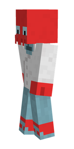 Blue skin: body, left side render