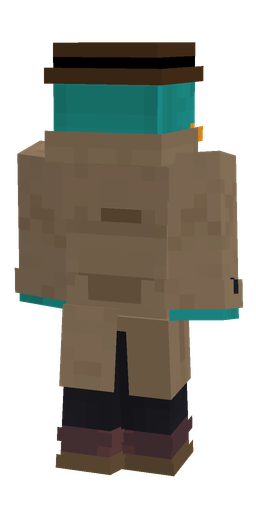 Black skin: body, back render