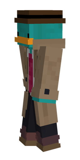 Black skin: body, left side render