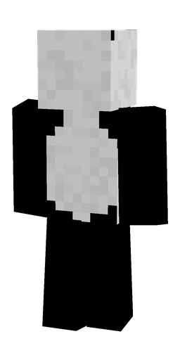 Black skin: body, back render