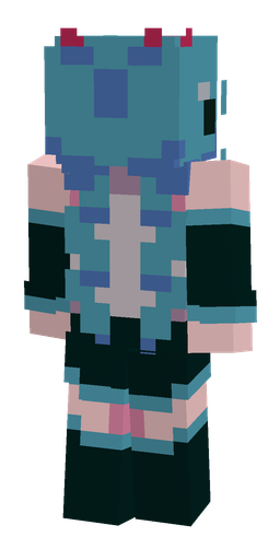 Black skin: body, back render