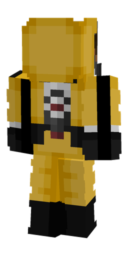 Black skin: body, back render