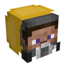 Black skin: head render