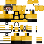 Black skin: raw texture render