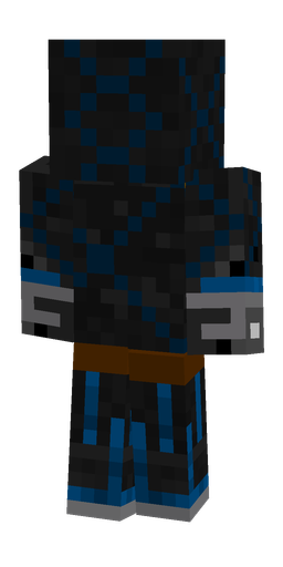 Black skin: body, back render